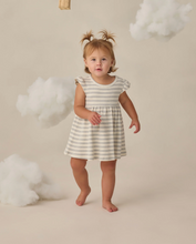 Load image into Gallery viewer, Sky Stripe Flutter Sleeve Dress
