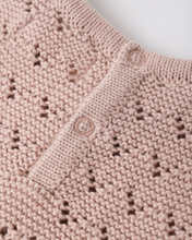 Load image into Gallery viewer, Blush Pointelle Ruffle Romper
