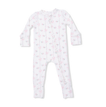 Load image into Gallery viewer, Dainty Buds &amp; Bows 2-Way Zipper Romper
