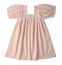 Load image into Gallery viewer, Blush Eyelet Bubble Sleeve Dress
