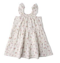 Load image into Gallery viewer, Blush Floral Ruffle Tiered Dress
