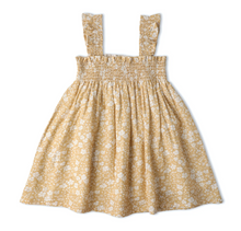 Load image into Gallery viewer, Yellow Blossom Smocked Sundress
