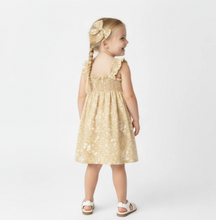 Load image into Gallery viewer, Yellow Blossom Smocked Sundress
