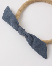 Load image into Gallery viewer, Navy Little Knot Headband
