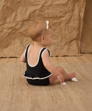 Load image into Gallery viewer, Black Skirted One-Piece Swimsuit
