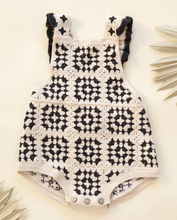 Load image into Gallery viewer, Abstract Crochet Romper
