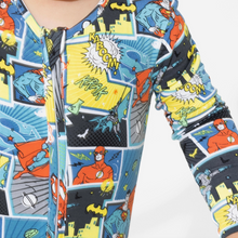 Load image into Gallery viewer, Justice League Heroes Bamboo Convertible Footie
