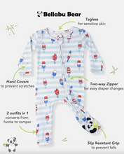 Load image into Gallery viewer, Popsicles Bamboo Convertible Footie
