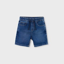 Load image into Gallery viewer, Boys Medium Wash Elastic Waist Denim Shorts
