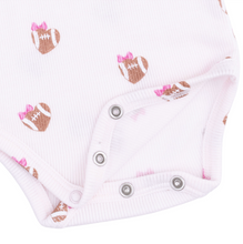 Load image into Gallery viewer, Mini Football Hearts Bodysuit
