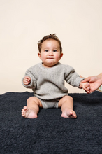 Load image into Gallery viewer, Charcoal Chenille Blanket
