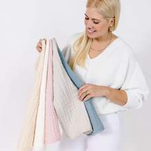 Load image into Gallery viewer, Cloud Muslin Burp Cloth - 2 Pack
