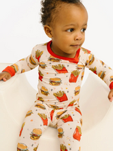 Load image into Gallery viewer, Cheeseburger Meal PJ Set
