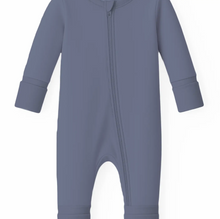 Load image into Gallery viewer, Serenity Blue Bamboo Convertible Footie
