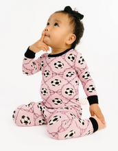 Load image into Gallery viewer, Pink Soccer Season PJ Set
