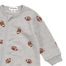 Load image into Gallery viewer, Heather Grey Footballs Jumpsuit
