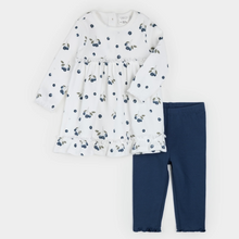 Load image into Gallery viewer, Blueberries Rib Dress 2pc Set
