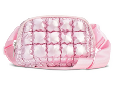 Load image into Gallery viewer, Icy Rose Puffer Belt Bag
