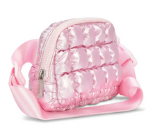 Load image into Gallery viewer, Icy Rose Puffer Belt Bag
