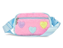 Load image into Gallery viewer, Hearts Color Block Belt Bag
