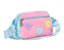Load image into Gallery viewer, Hearts Color Block Belt Bag
