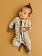 Load image into Gallery viewer, Touchdown Stripe Convertible Footie

