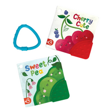 Load image into Gallery viewer, Cherry Cute / Sweet Pea Teether Books -2pk
