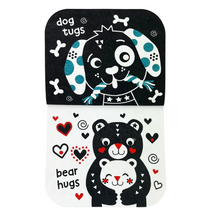 Load image into Gallery viewer, Look Look Baby Rhyme High Contrast Teether Book
