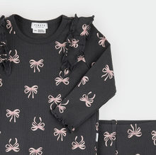 Load image into Gallery viewer, Charcoal Floral 2pc Set
