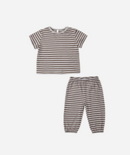 Load image into Gallery viewer, Vintage Stripe Jersey Tee + Pant Set
