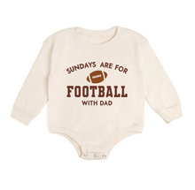 Load image into Gallery viewer, Football With Dad Bubble Romper
