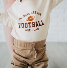 Load image into Gallery viewer, Football With Dad Bubble Romper
