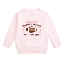 Load image into Gallery viewer, Pink Football With Dad Crewneck
