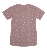 Load image into Gallery viewer, Dusty Mauve Heart Denim Dress

