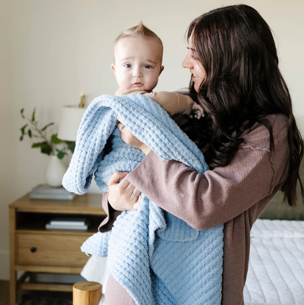 Waffle Knit Receiving Blanket