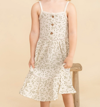 Load image into Gallery viewer, Petals Organic Cotton Buttoned Tiered Dress
