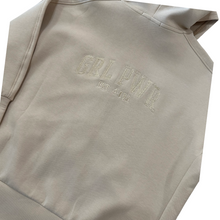 Load image into Gallery viewer, Nude Chain Stitch Embroidery GRL PWR Hoodie
