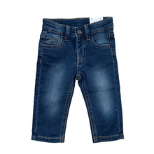 Load image into Gallery viewer, Baby Boy Dark Wash Slim Fit Stretch Denim
