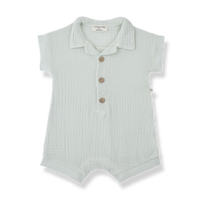 Load image into Gallery viewer, VITTORIO Pale Mint Shortie Romper
