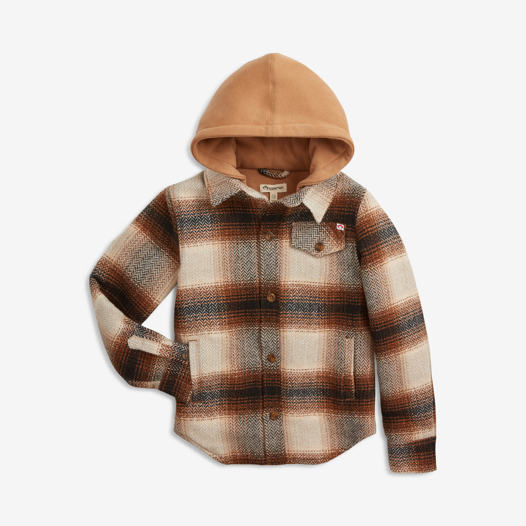 Lumber Plaid Hooded Shacket