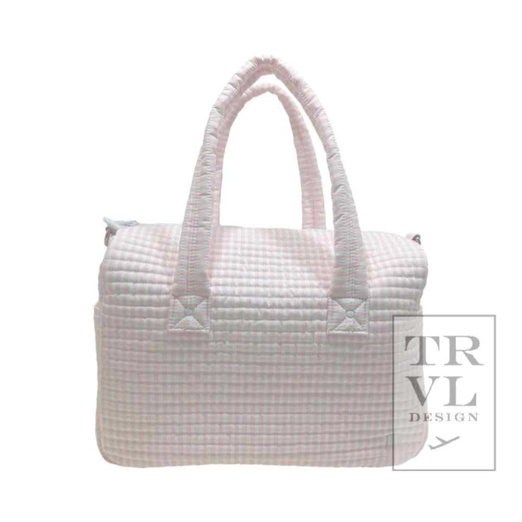 Quilted Stroller Bag - Pimlico Stripe Pink