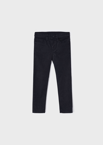 Black Slim Fit Basic Trouser