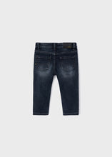 Load image into Gallery viewer, Black Slim Fit Soft Denim Pant
