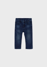 Load image into Gallery viewer, Grey Blue Slim Fit Soft Denim Pant
