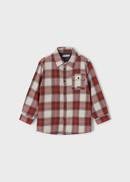 Rust Plaid Shacket