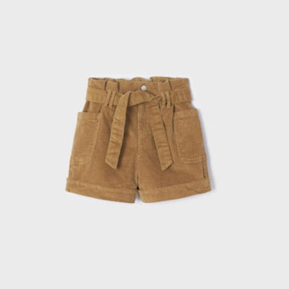 Caramel Corduroy Shorts