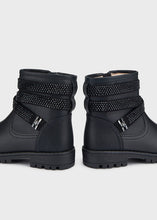 Load image into Gallery viewer, Black Biker Ankle Boot
