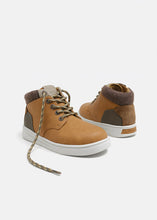 Load image into Gallery viewer, Camel Lace Up Ankle Boots
