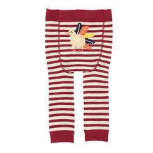 Load image into Gallery viewer, Red Stripe Turkey Leggings

