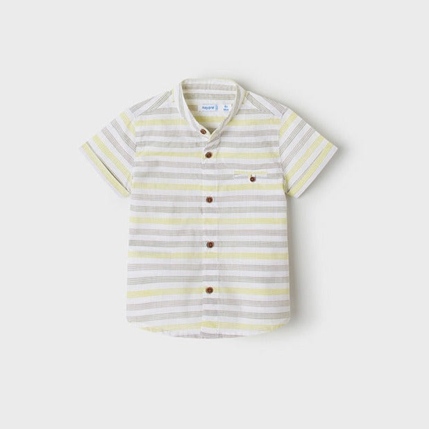 Olive Striped Button Up